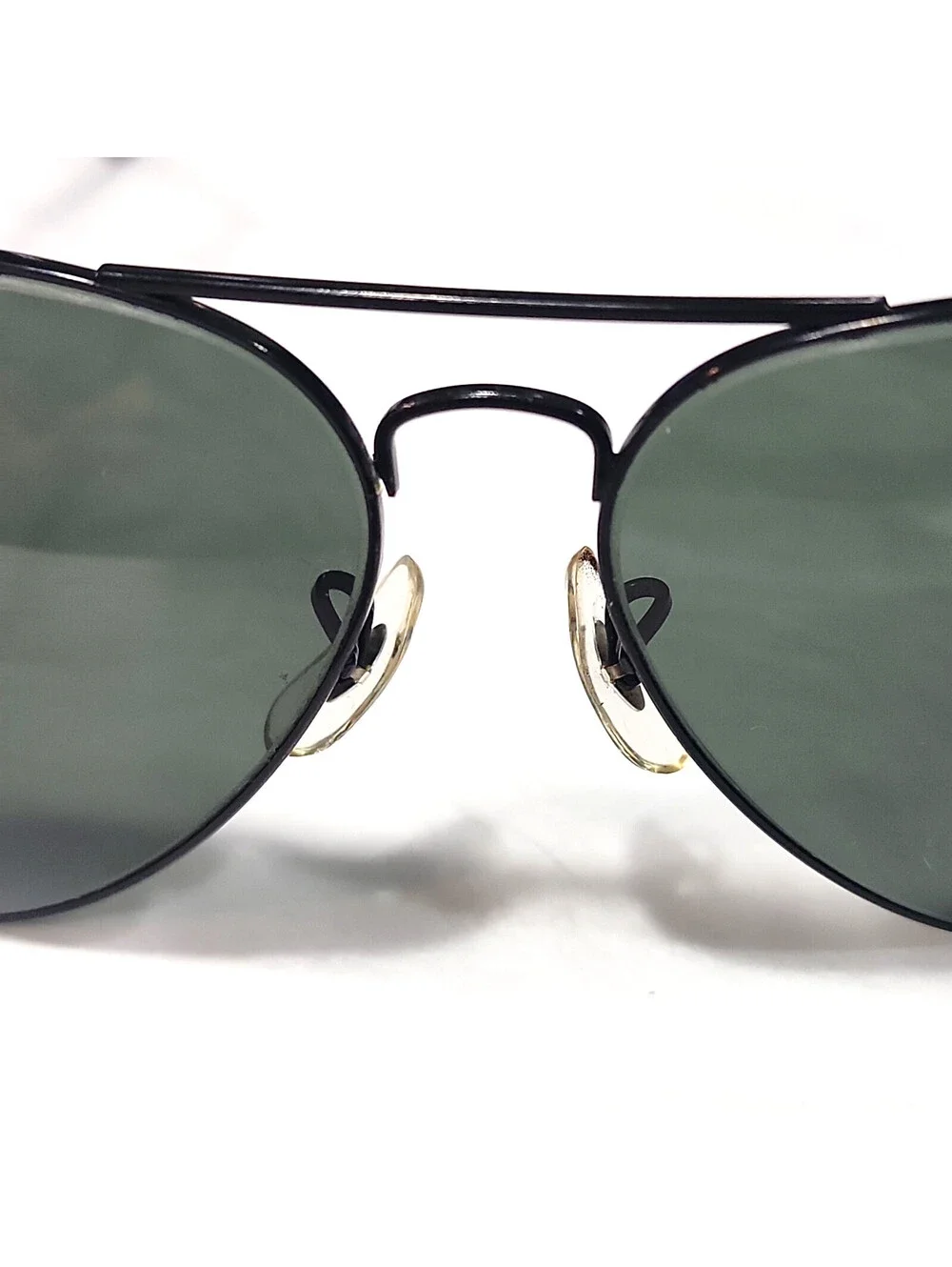 Ray Ban B&L VTG 70's Black Metal Gray Aviator Sunglasses 62-14 USA